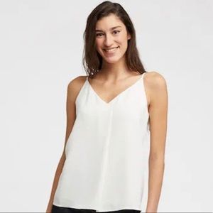 White V-Neck Cami Top